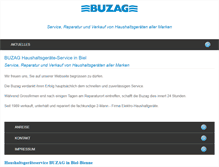 Tablet Screenshot of buzag.ch